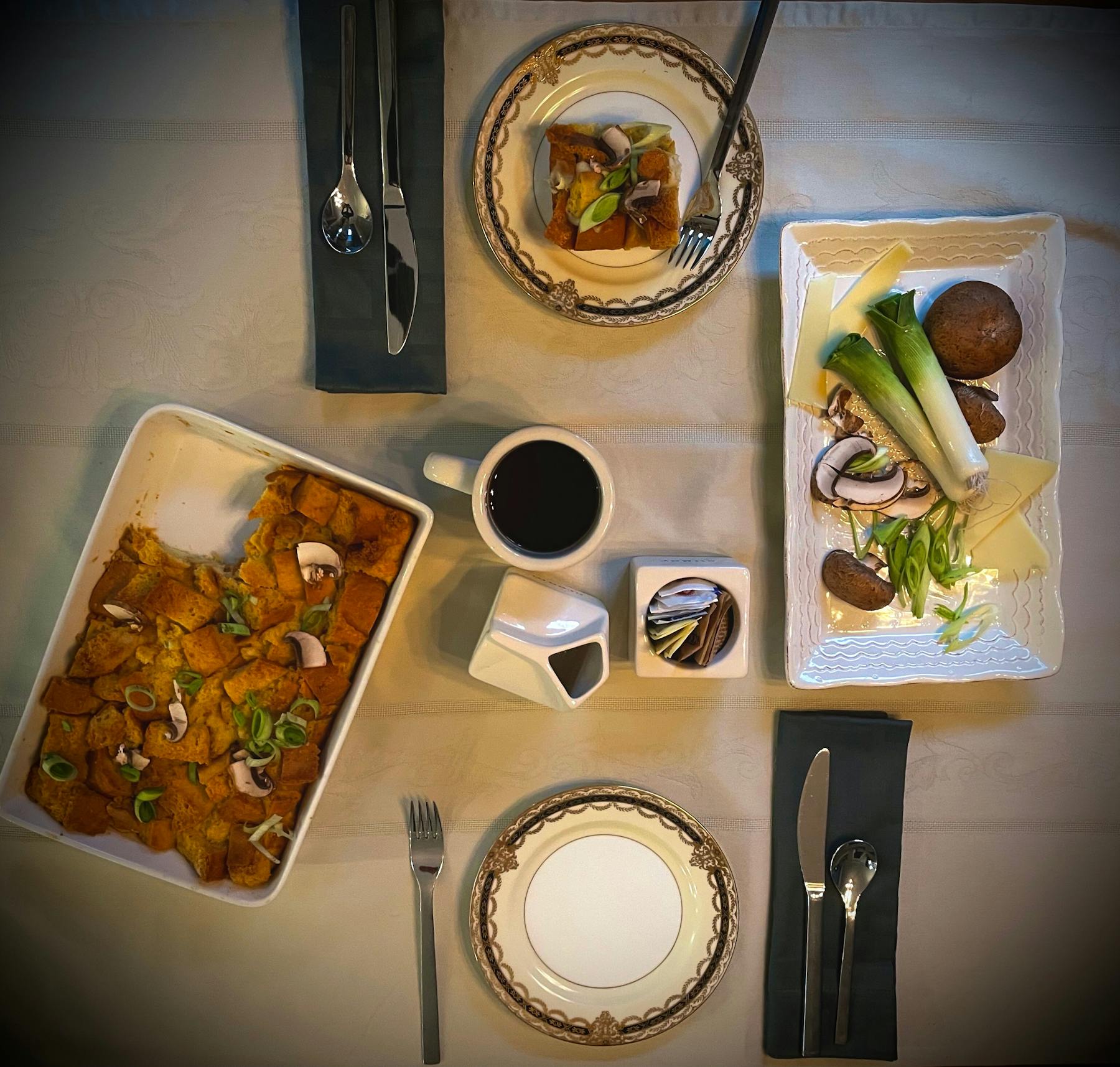 a bunch of items that are on a table