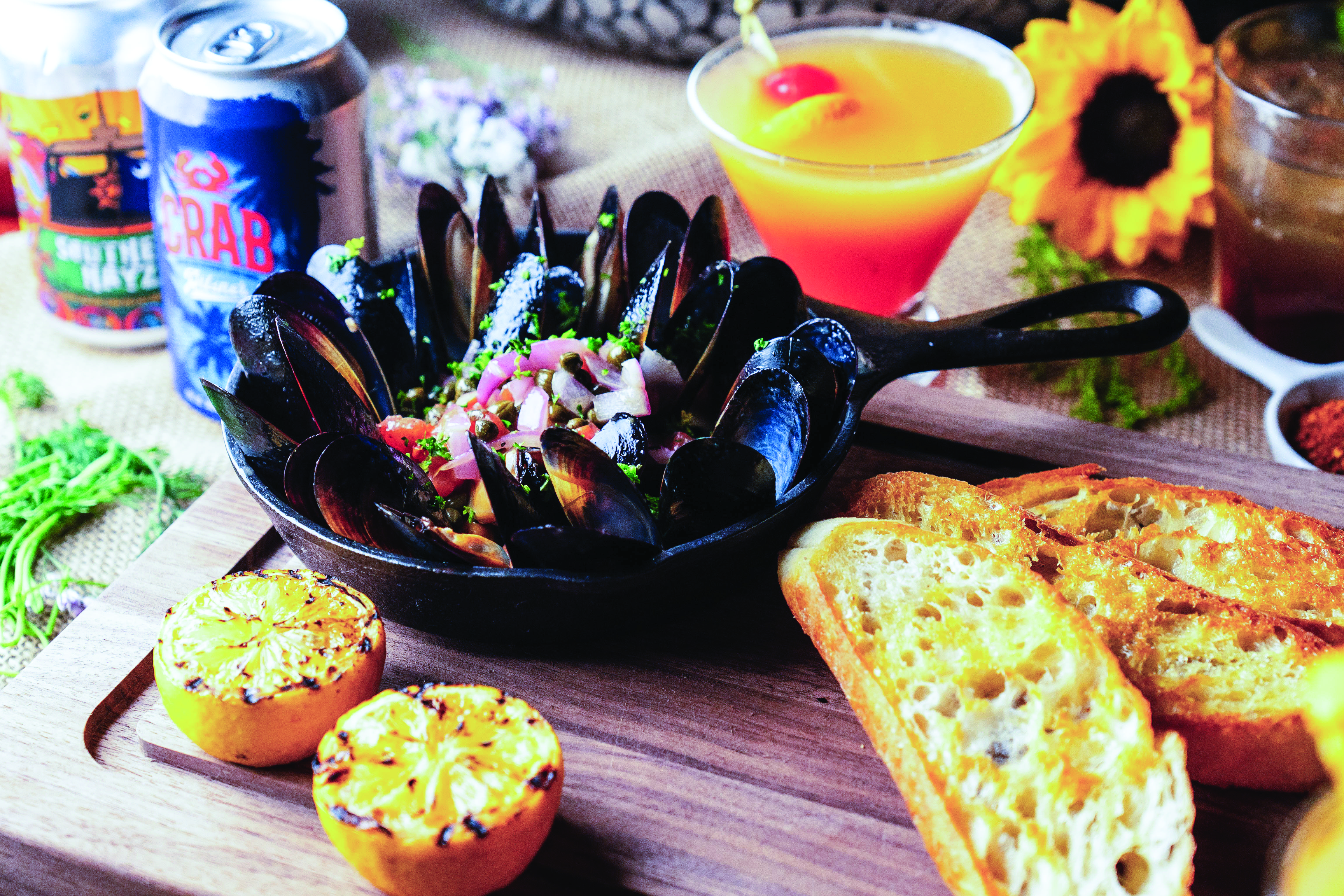 a plate of food on a table