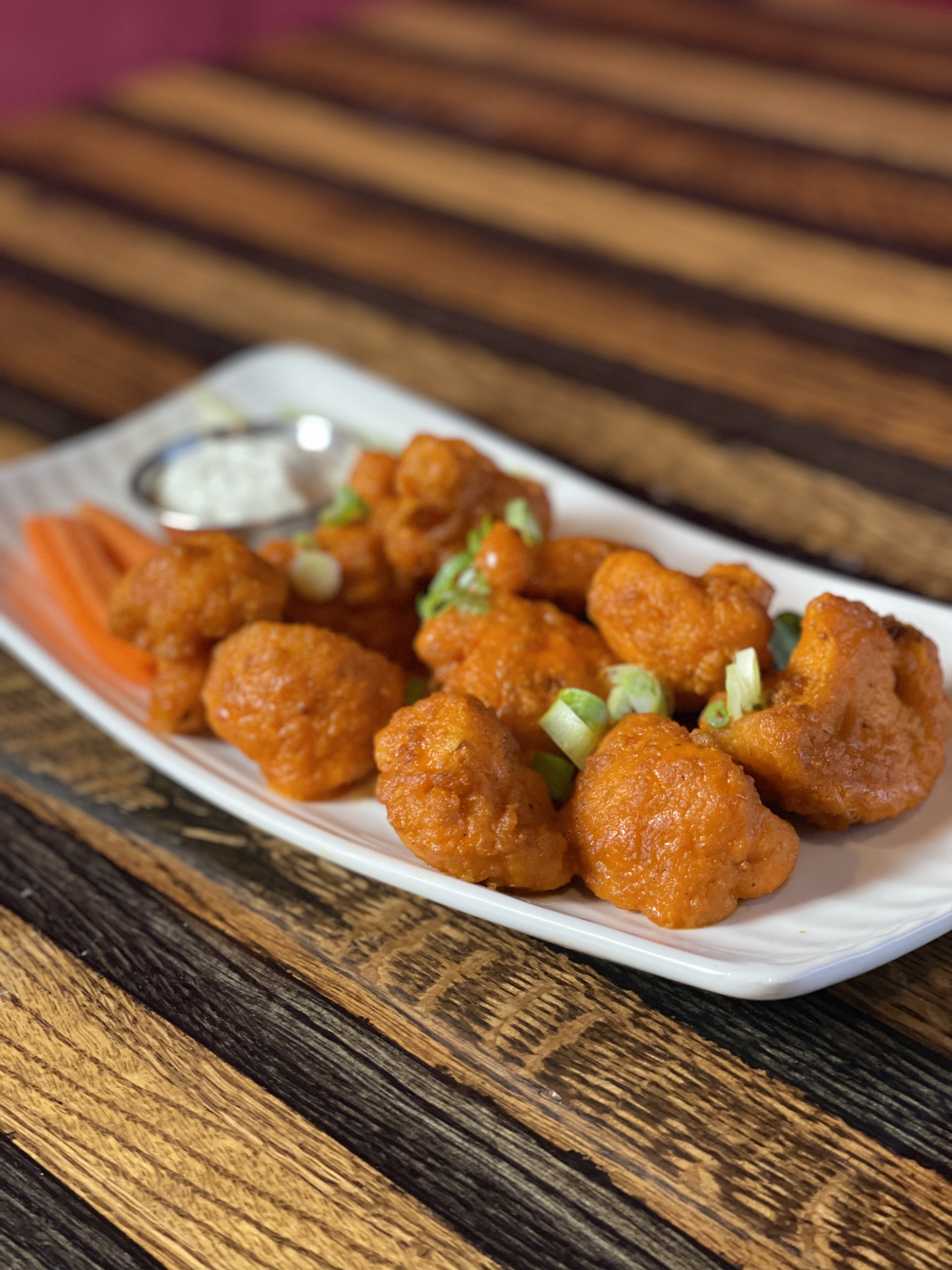 a plate of food on a table