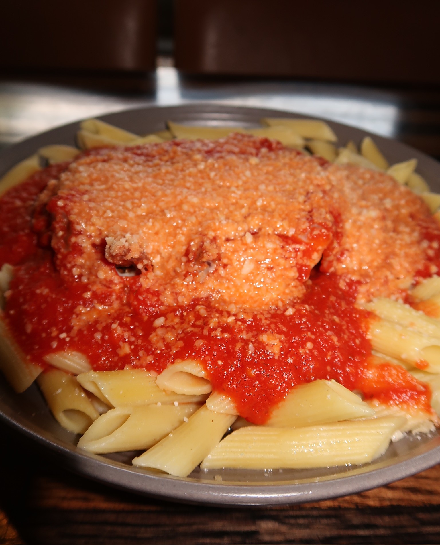 a plate of pasta with sauce