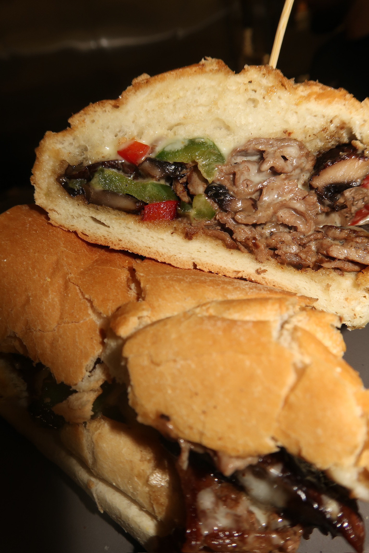 a bread with meat