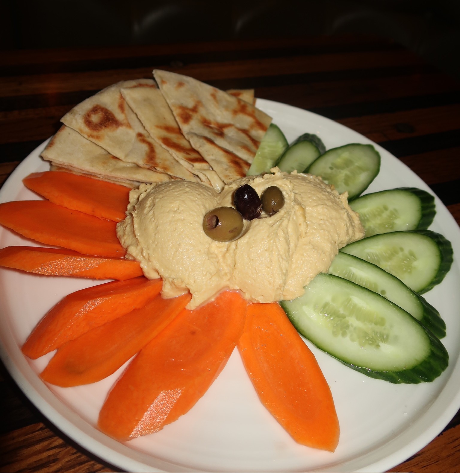 a plate of food on a table