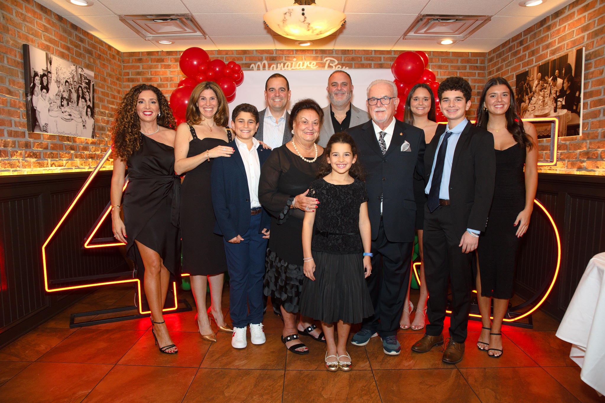 a group of people posing for a photo