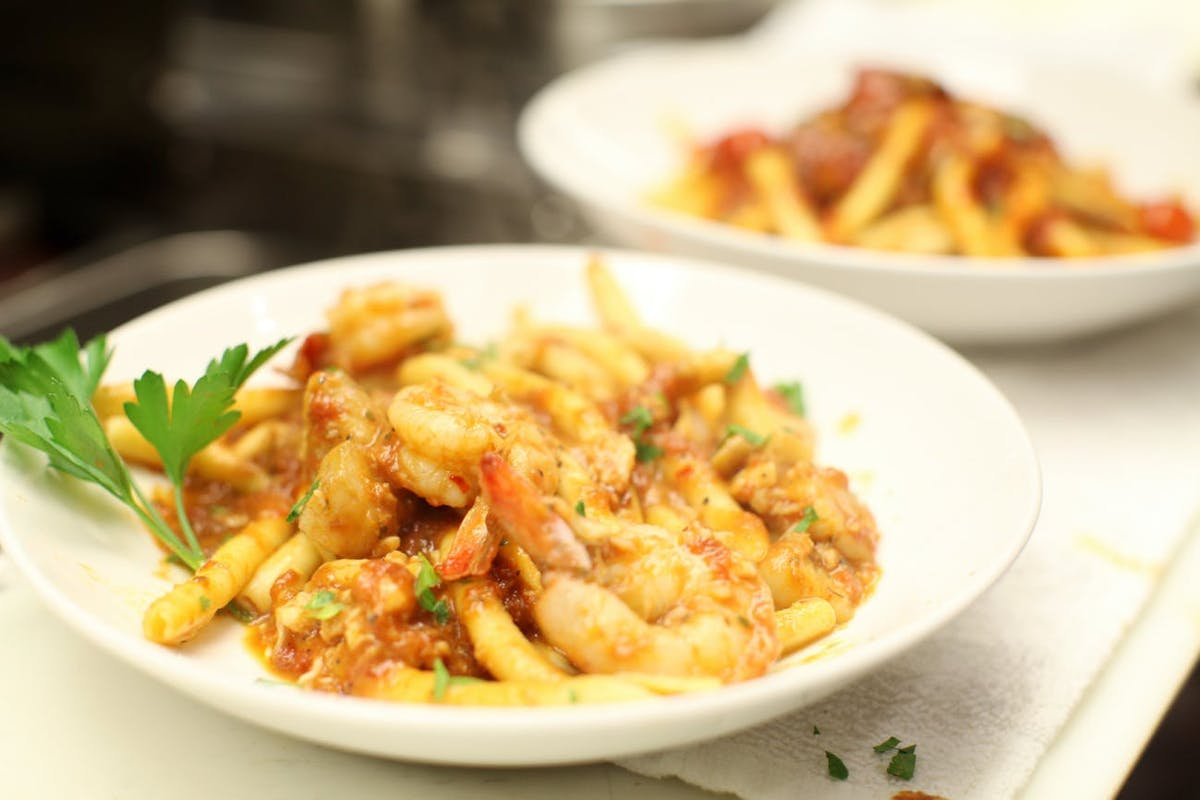 a plate of food on a table