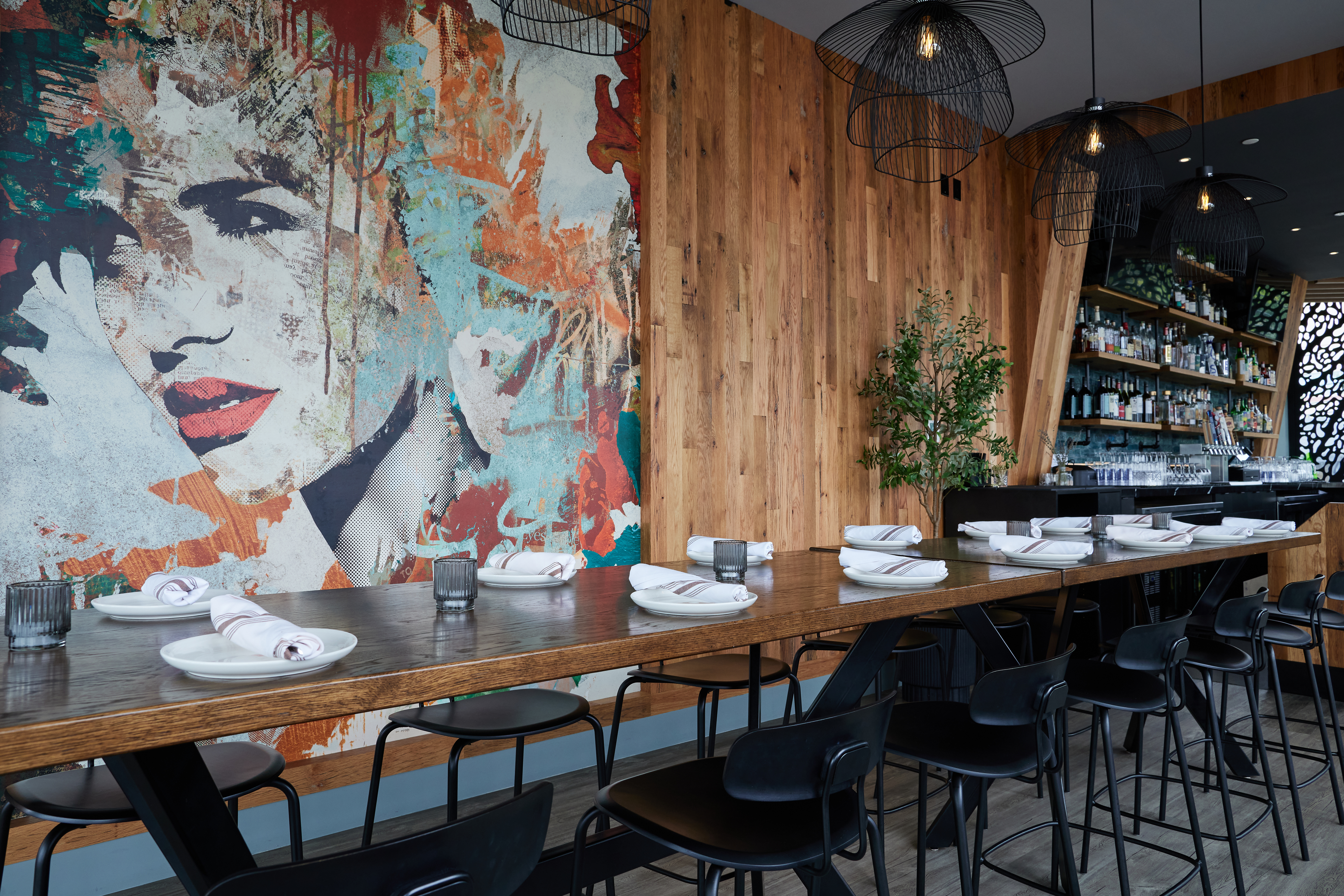 a dining room table