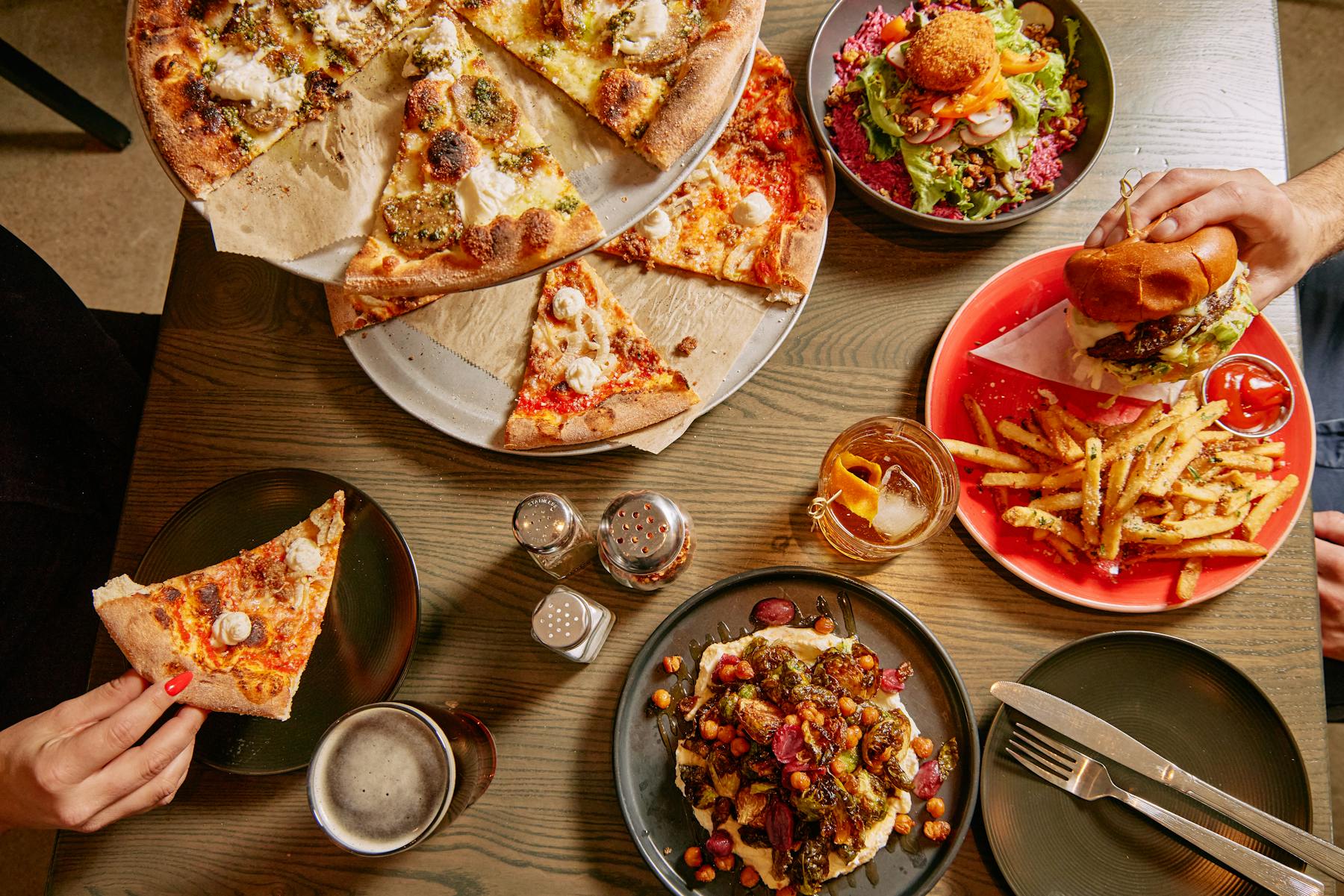 plates of food on a table