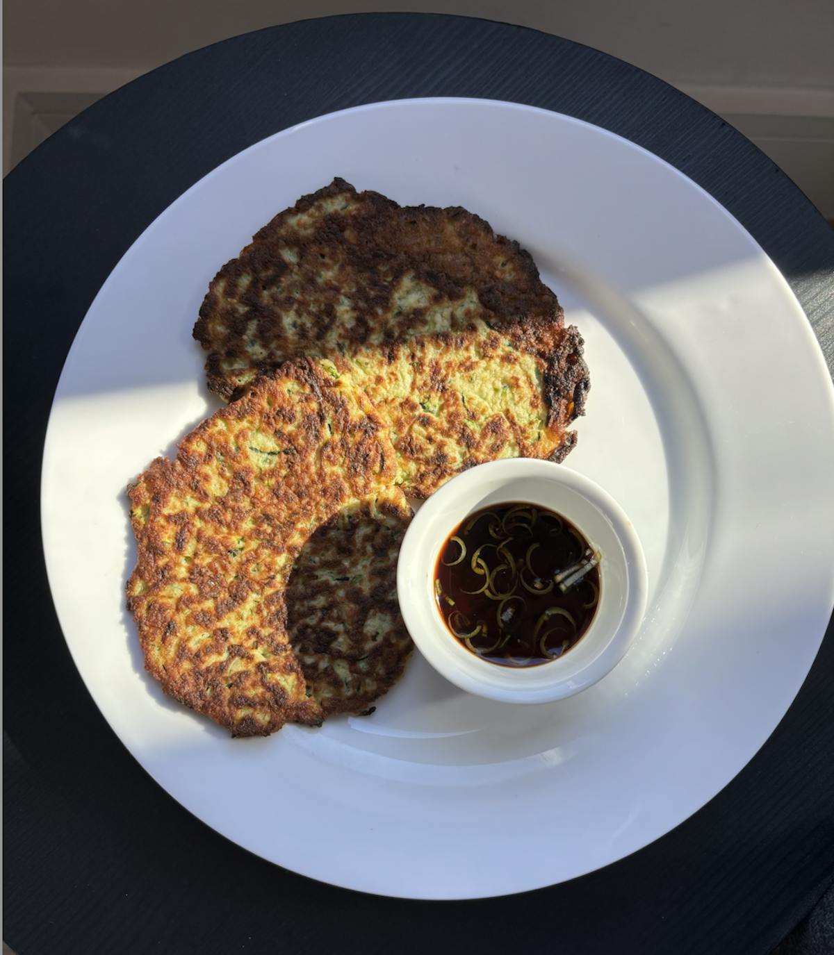 Anton's Leon's NYC West Village Restaurant Zucchini & Scallion Pancake Recipe