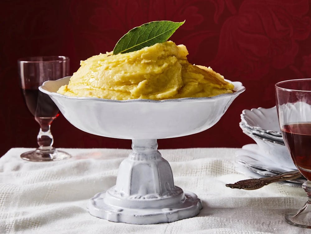 a table topped with plates of food on a plate