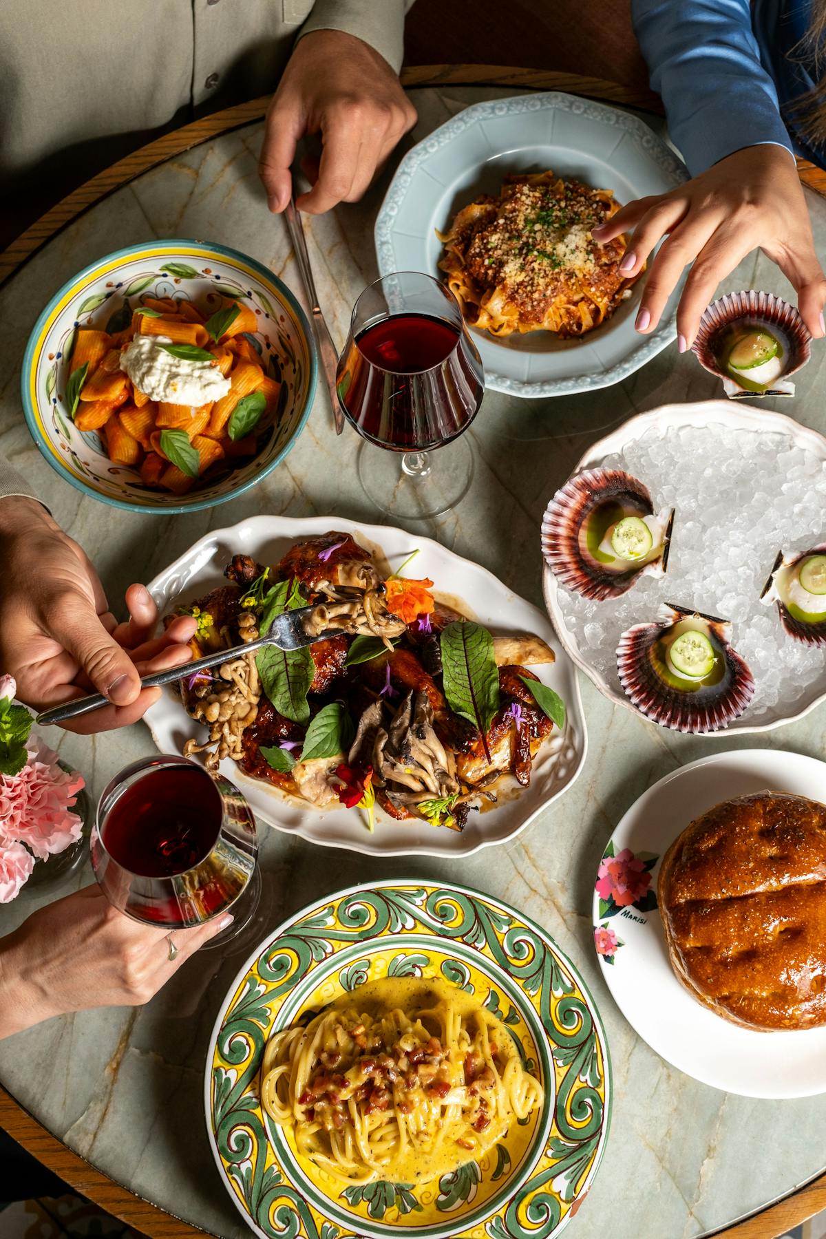 table of food