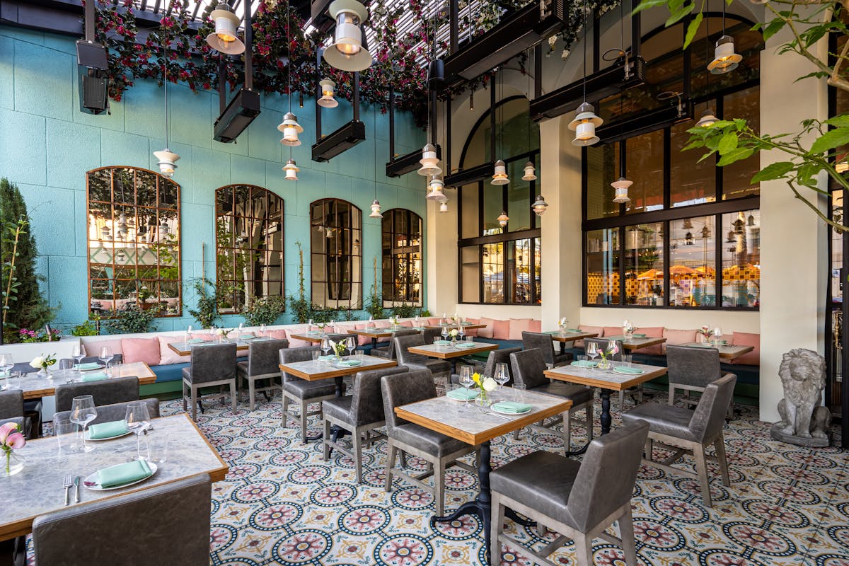 a display in a building