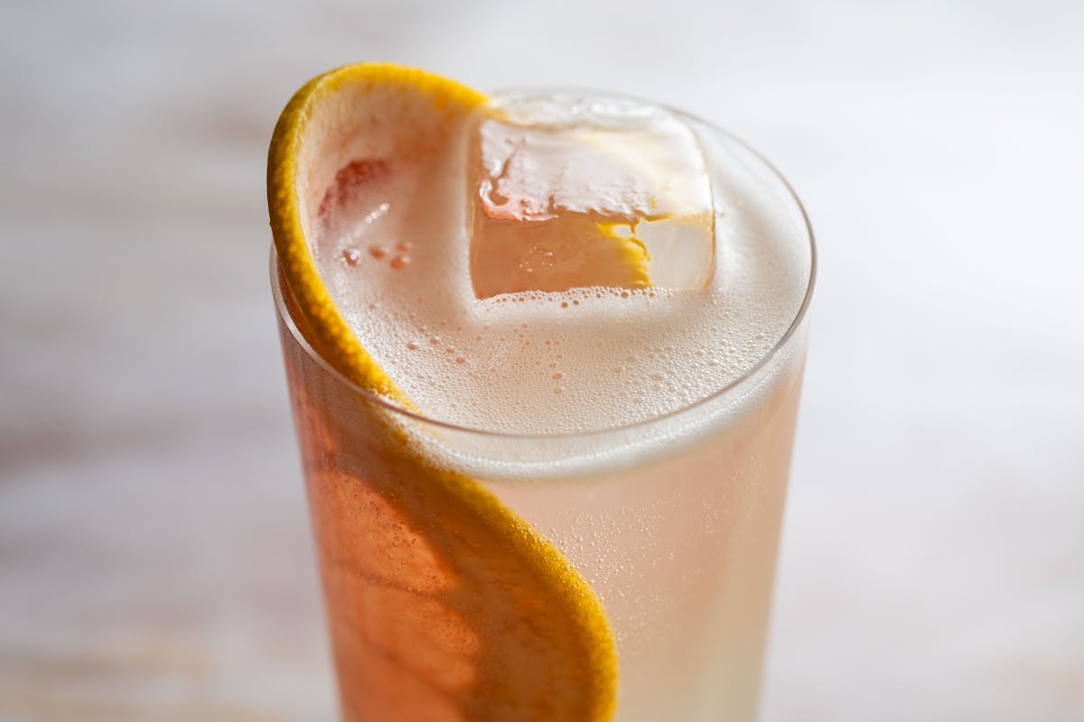 close up of a cocktail