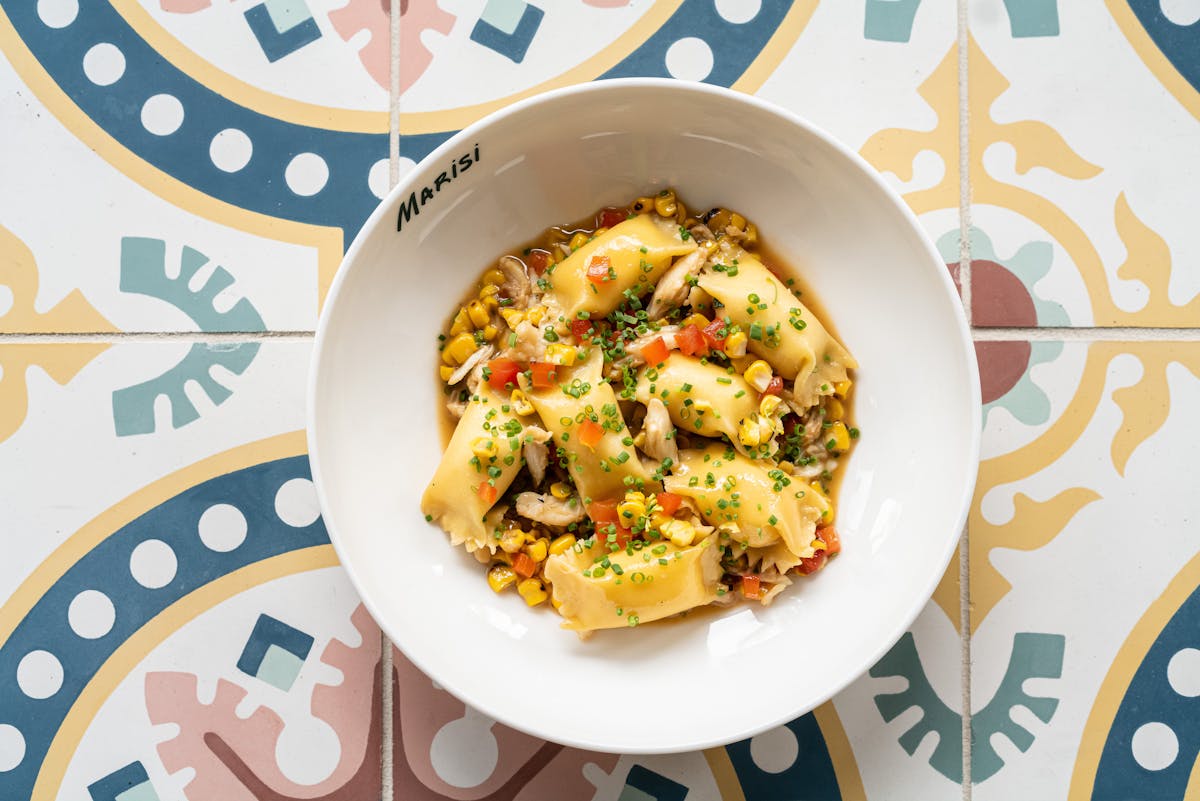 a bowl of food on a plate