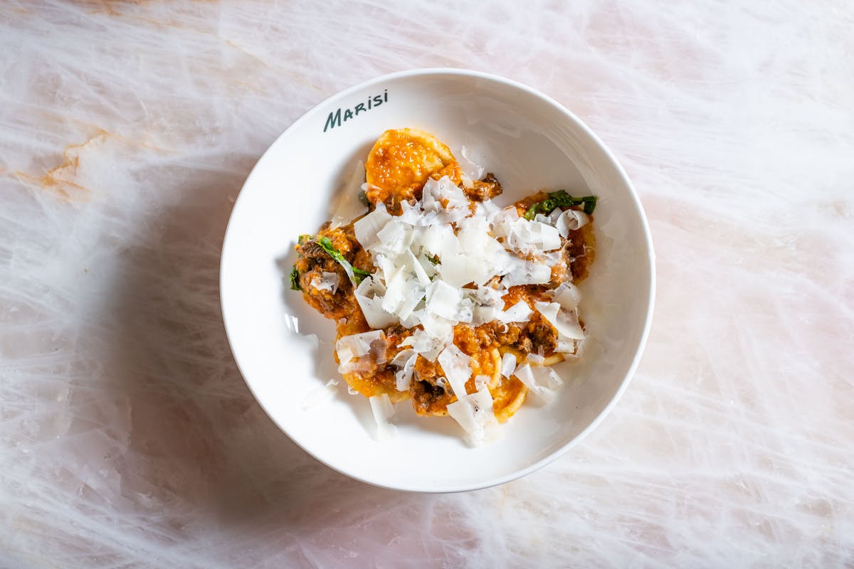 a plate of food on a table