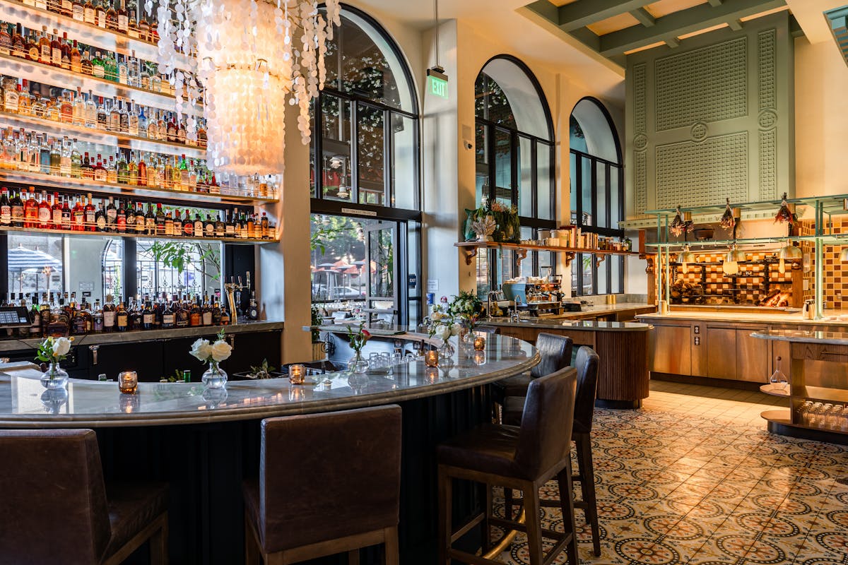 a store inside of a building