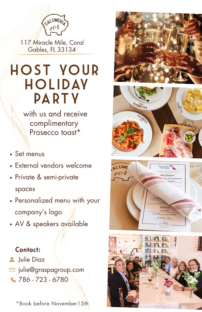 HOLIDAY CORPORATE EVENTS CORLA GABLES