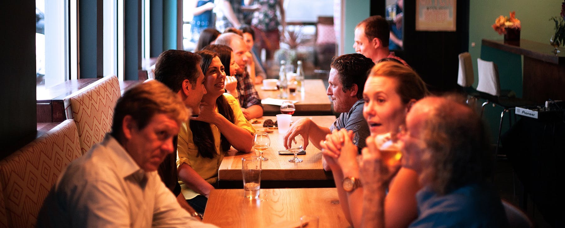 people eating at a table