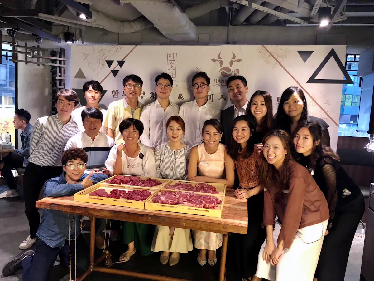 group of people around a table