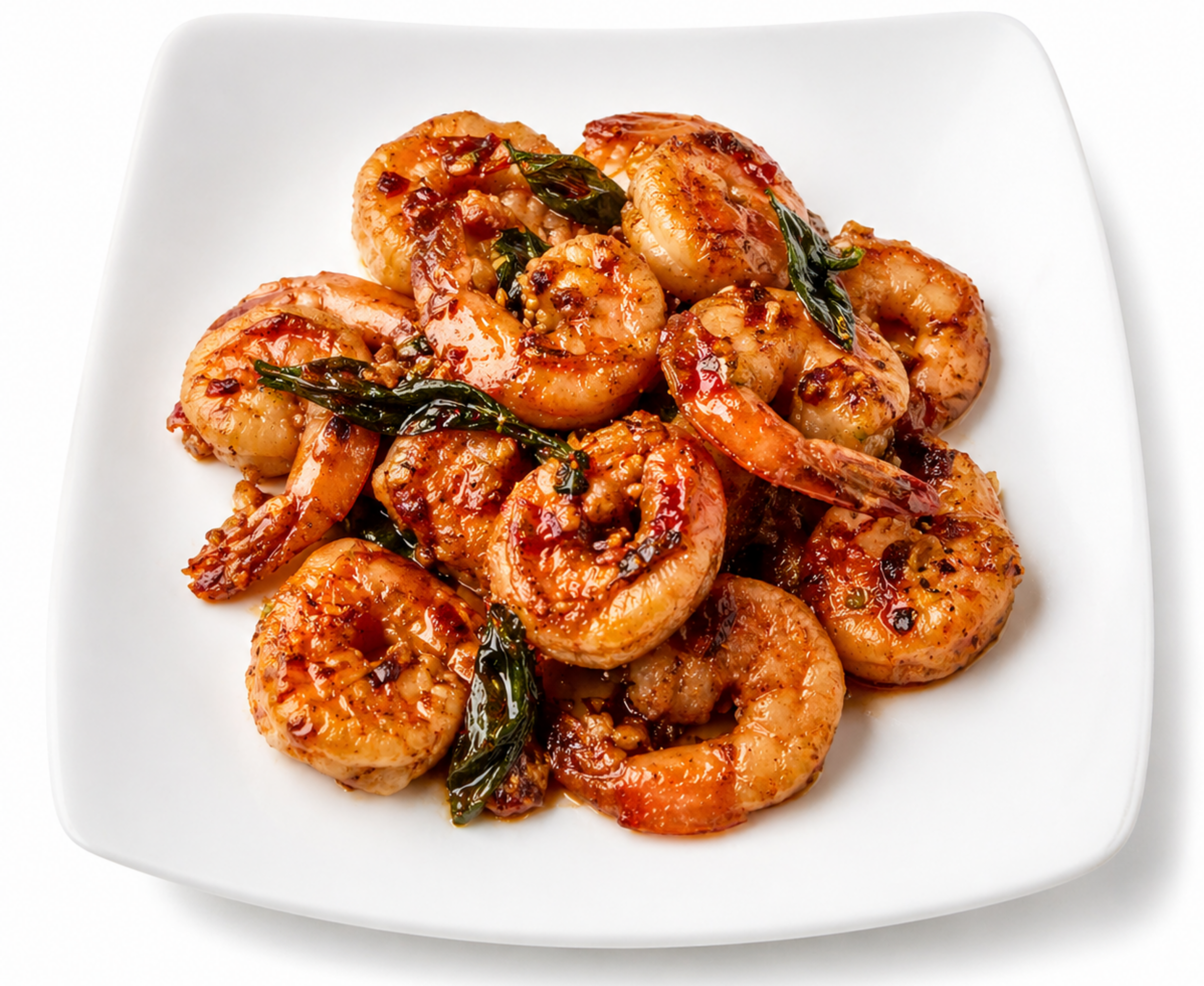 Thai basil shrimp