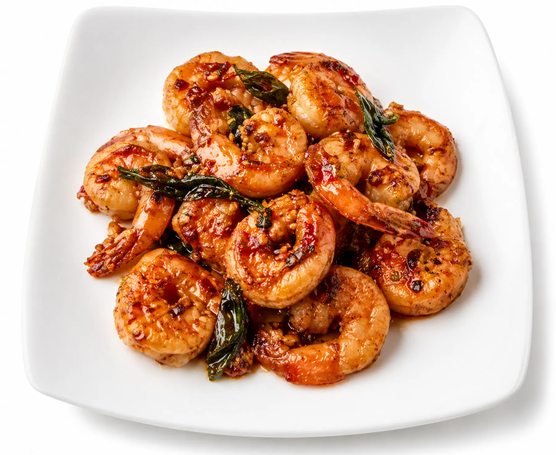Thai basil shrimp