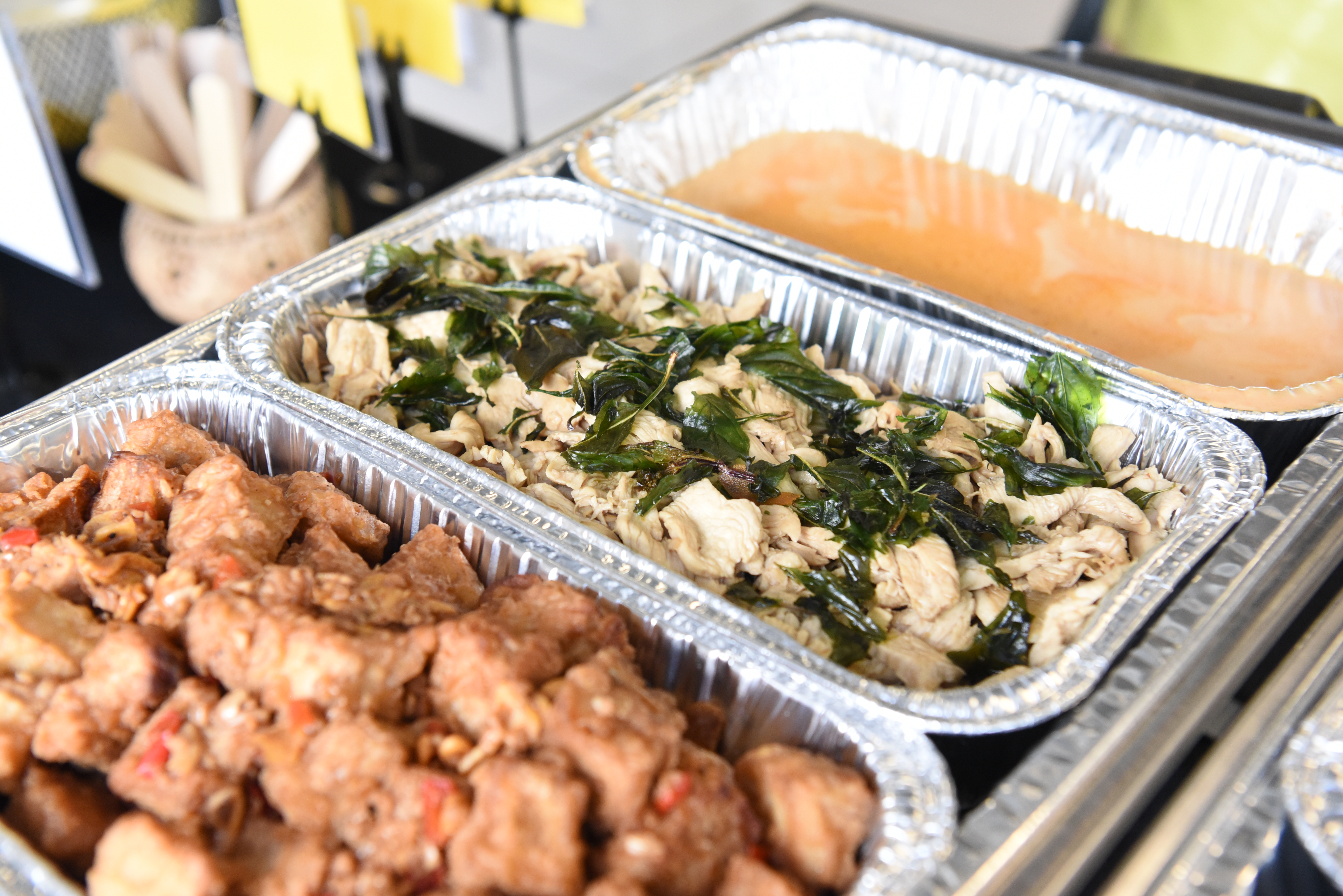 Base, protein and curry