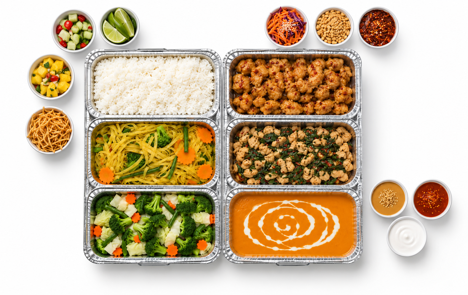 Build Your Own Thai Bar spread
