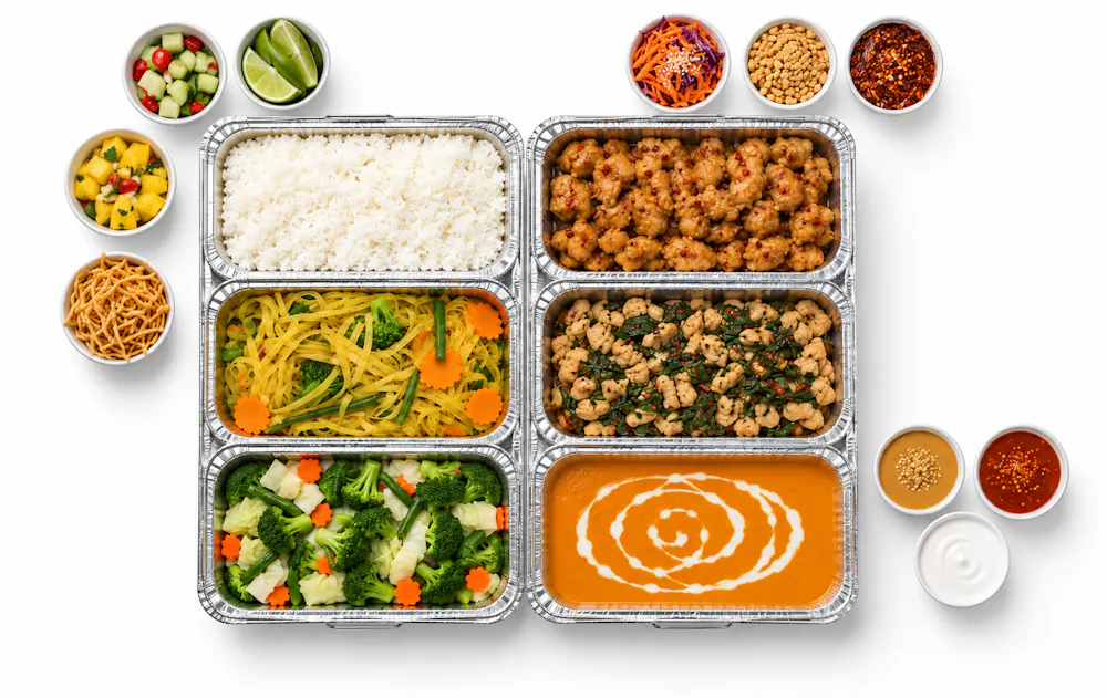 Build Your Own Thai Bar spread
