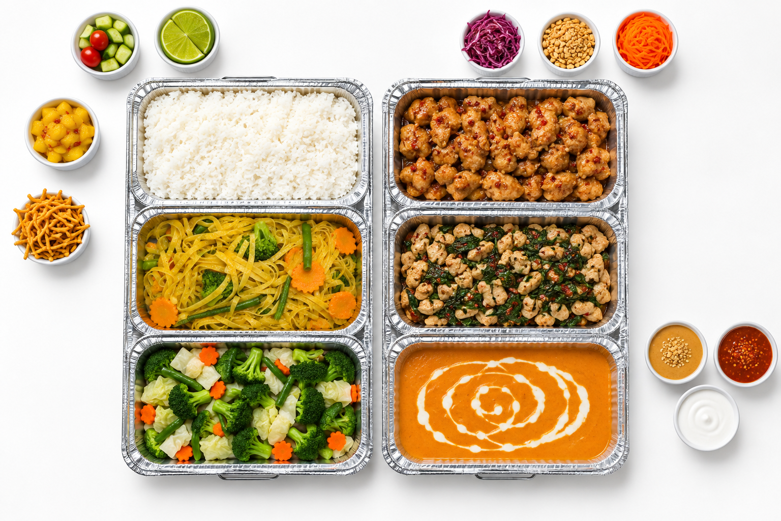 Build Your Own Thai Bar spread