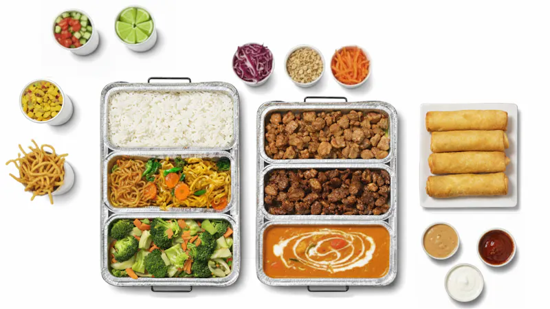 Build Your Own Thai Bar spread