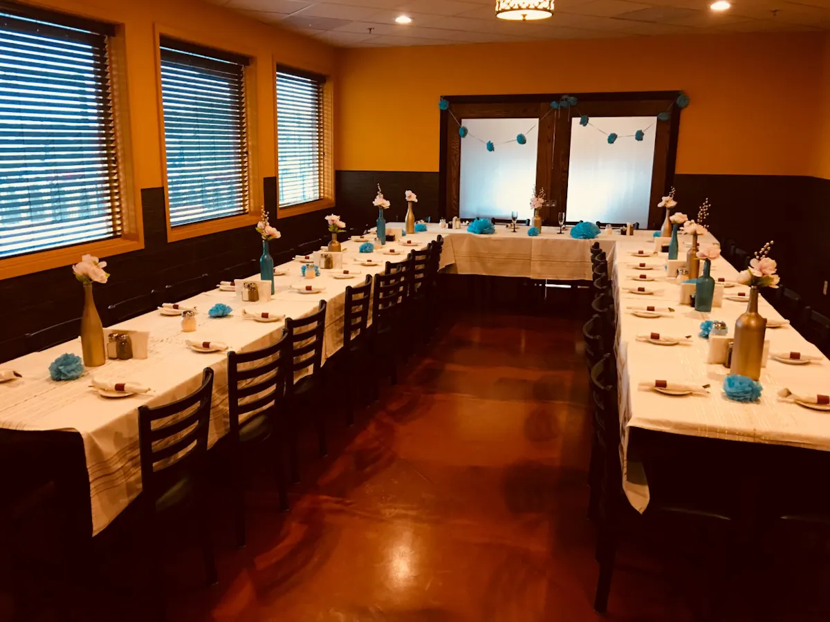 a dining room