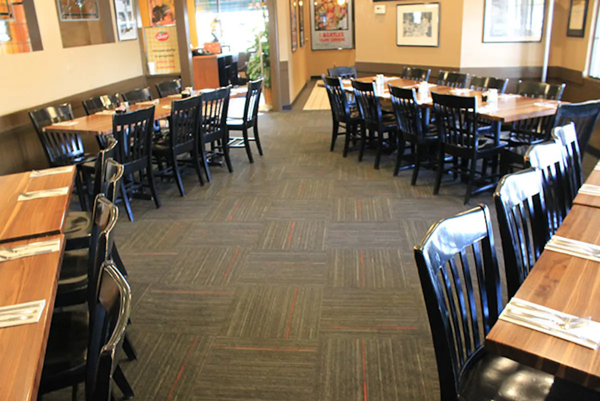 a dining room
