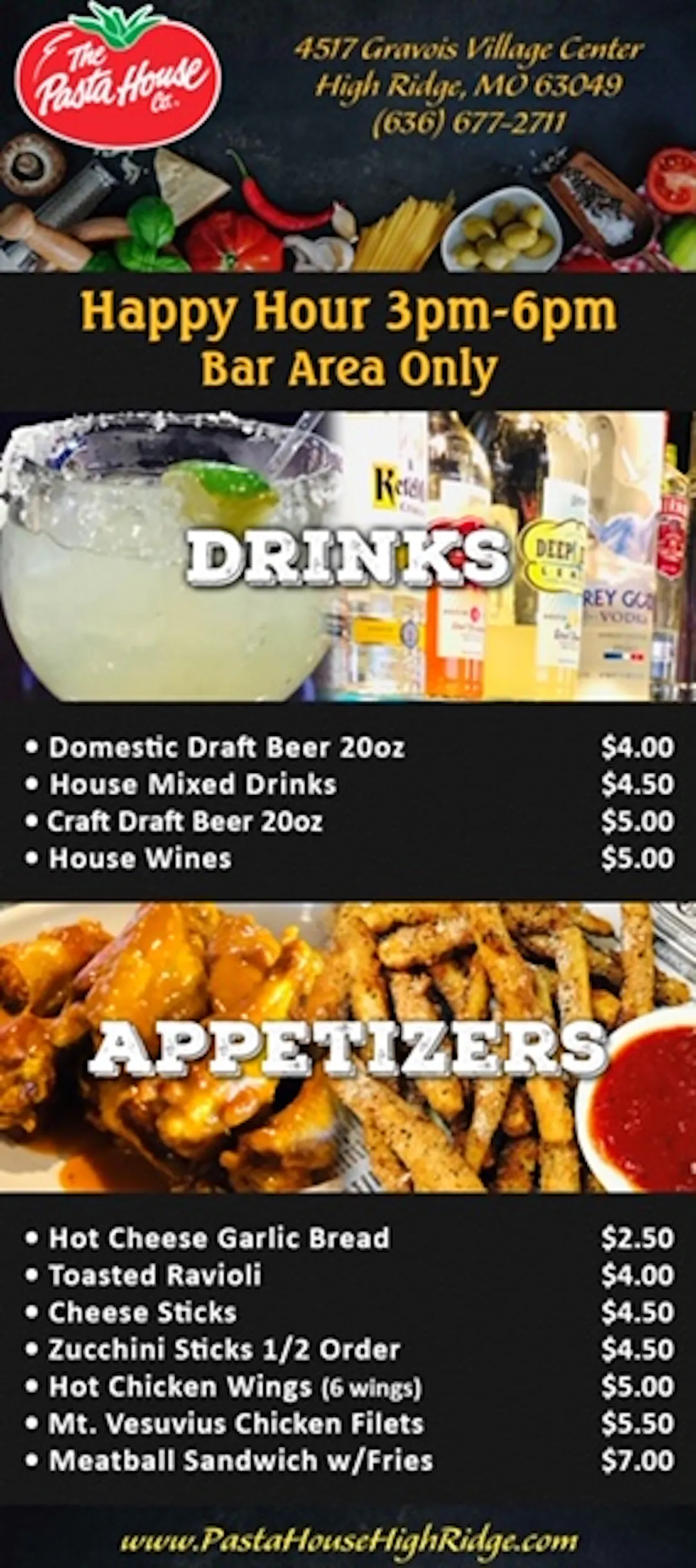 a menu