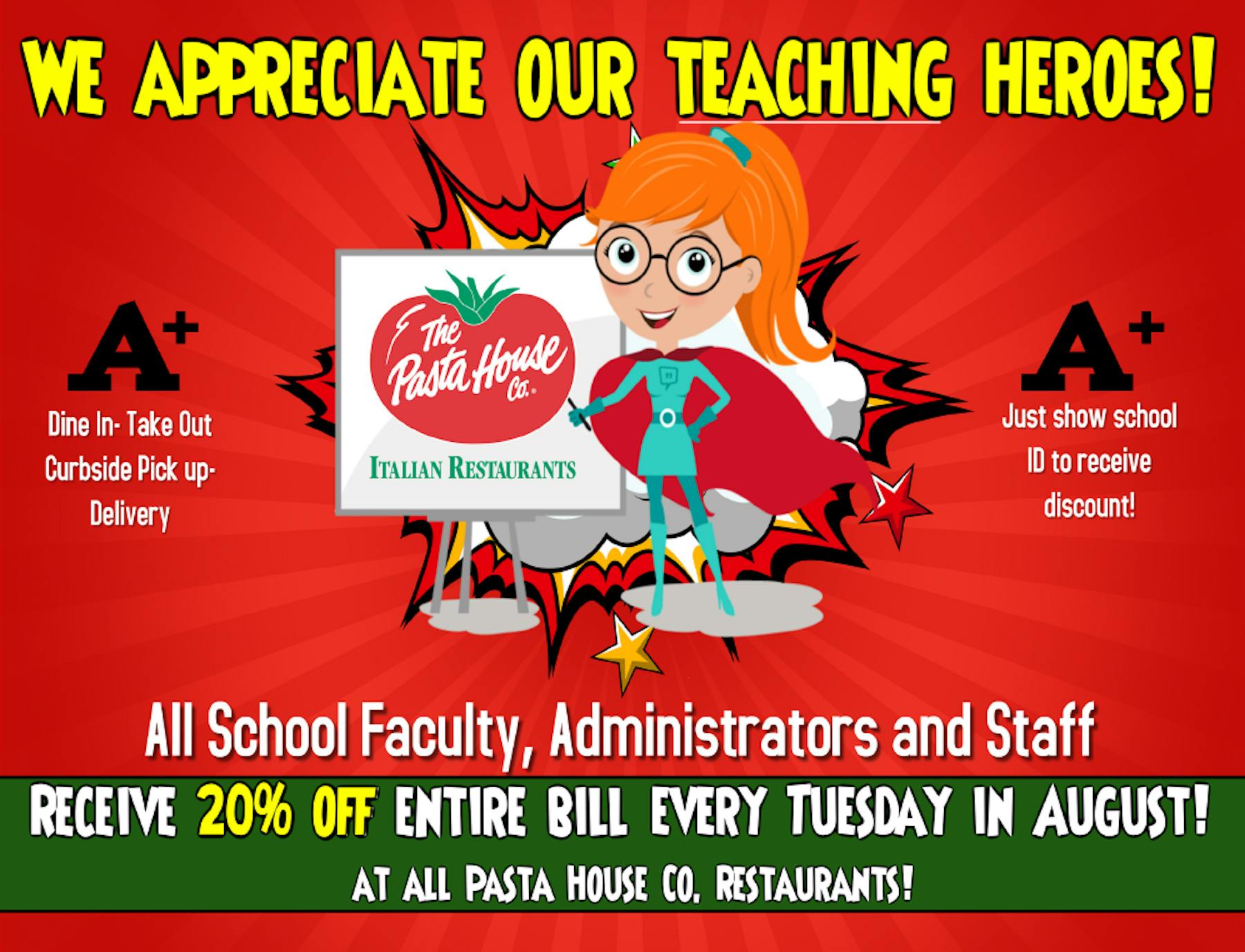 The Pasta House Co A familyfriendly Italian restaurant with 18