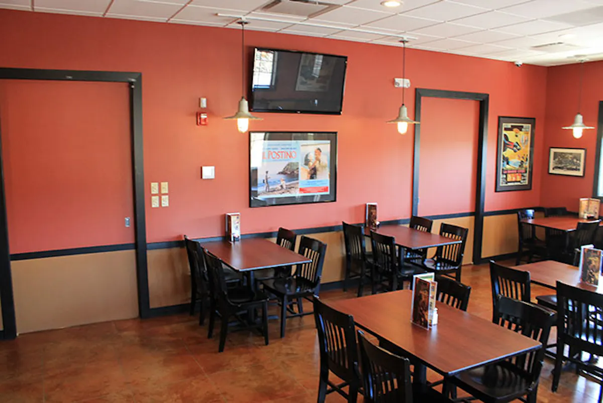 a dining room