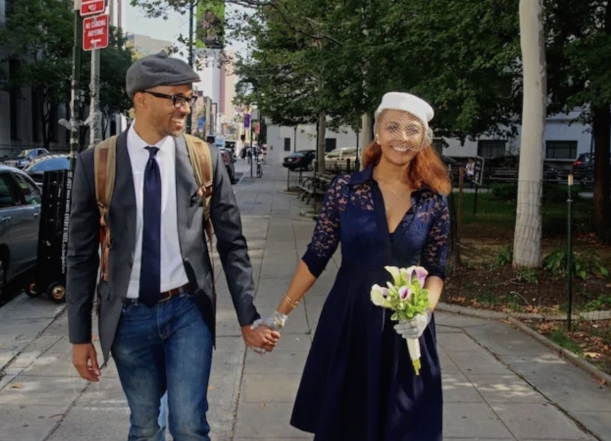 Owner of Bati Ethiopian Kitchen and husband just married!