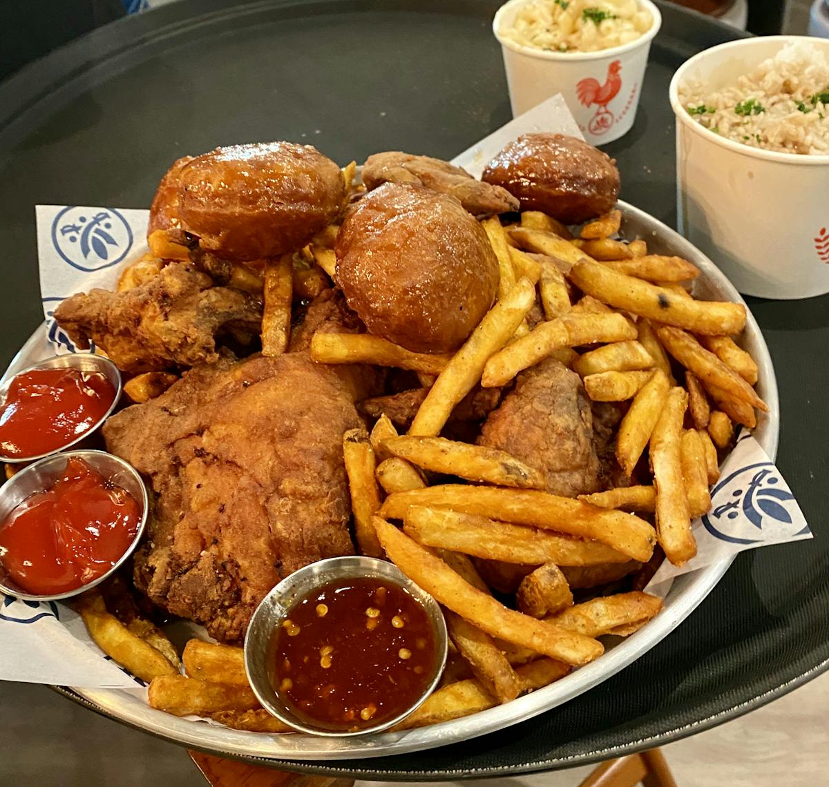 a pile of fries