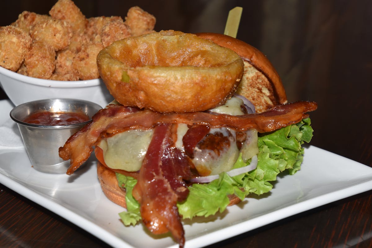 a plate of food on a table