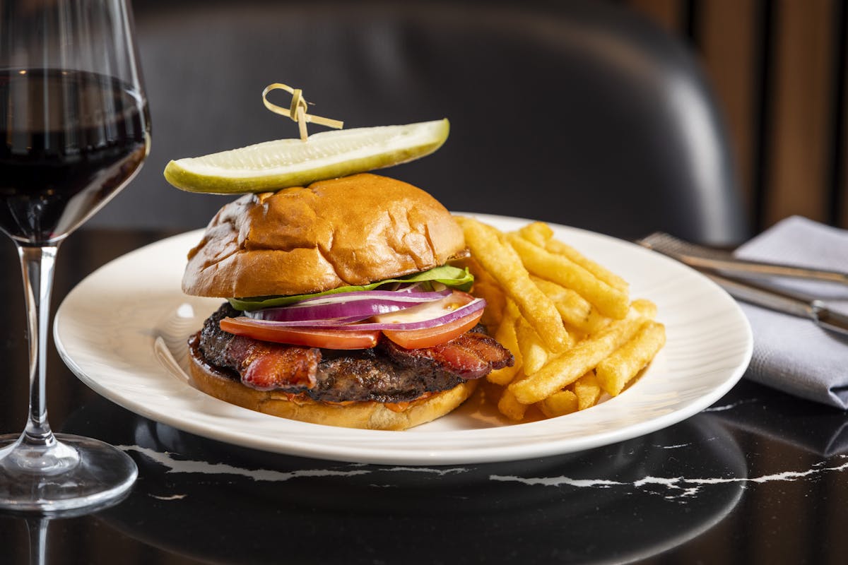 a plate of food on a table