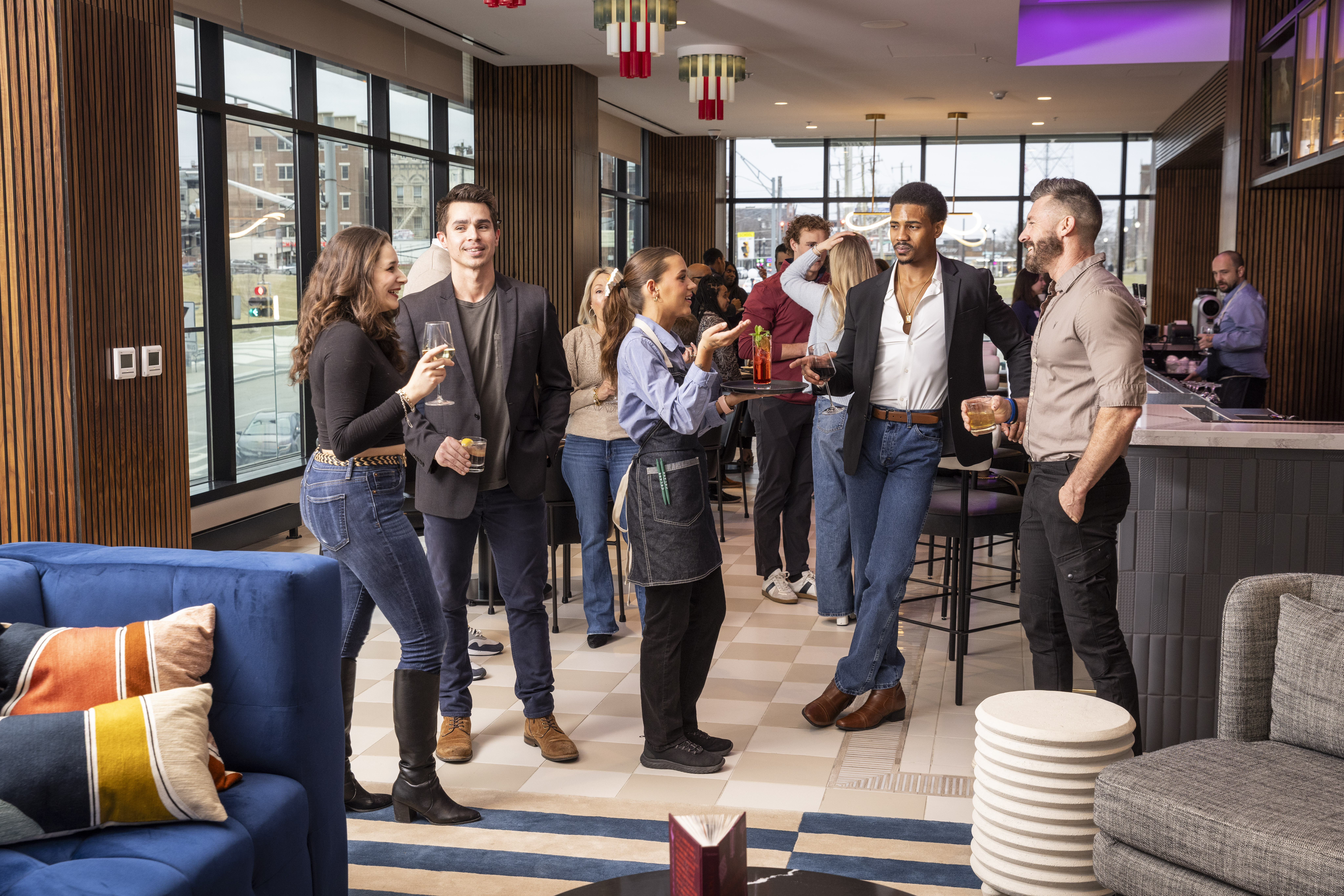 Blake Barajas et al. standing in a room