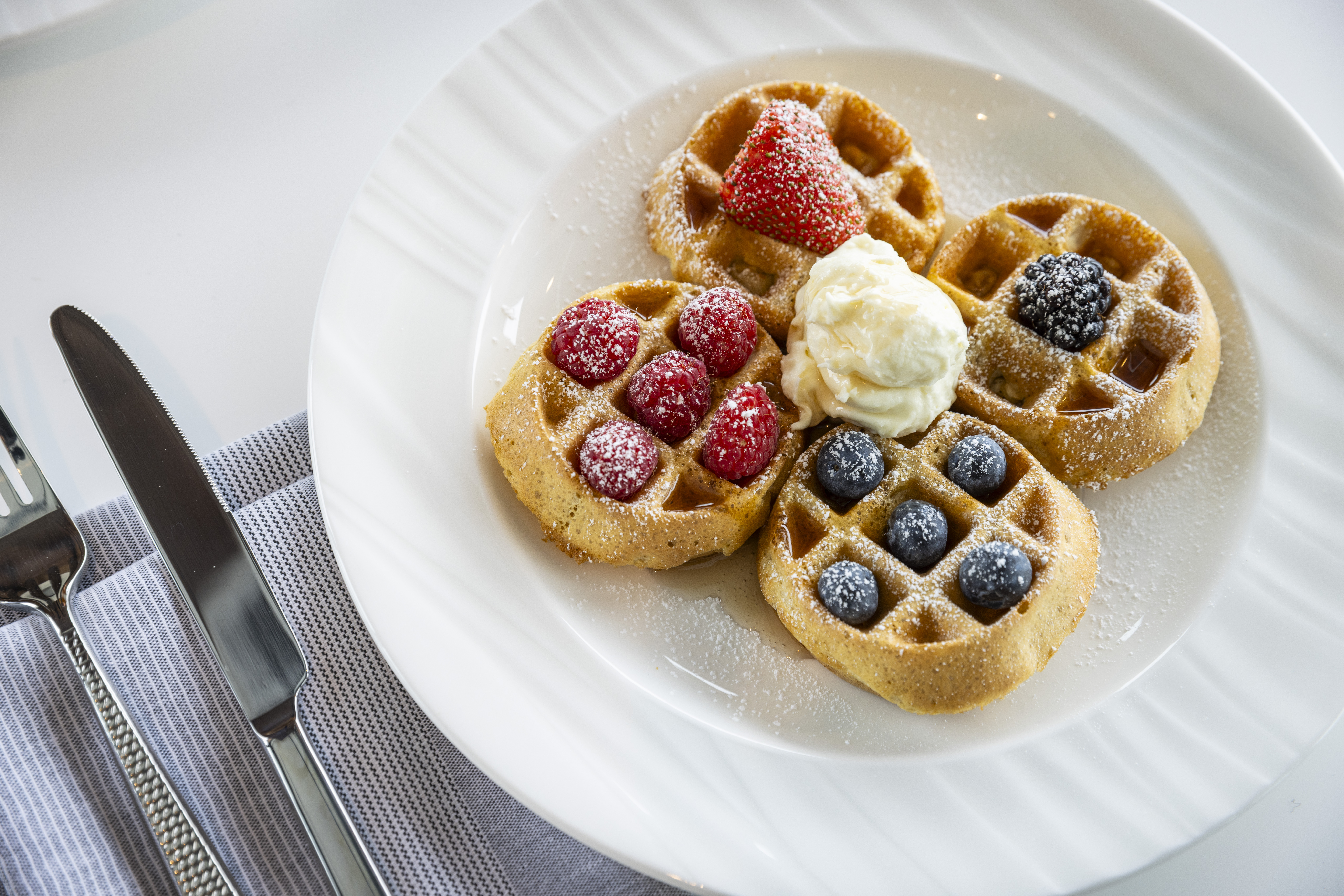 a close up to a plate