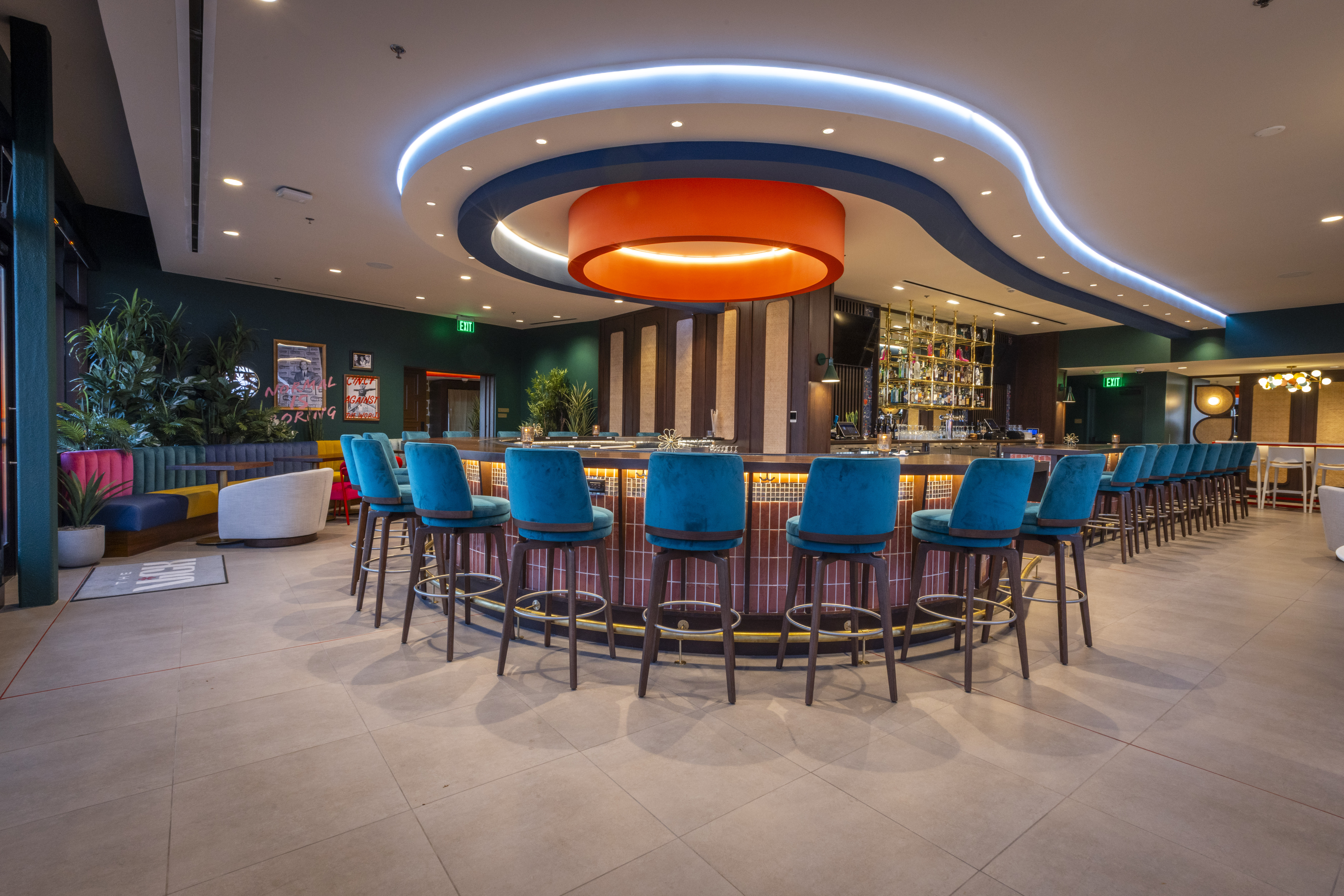 a close up to chairs and tables