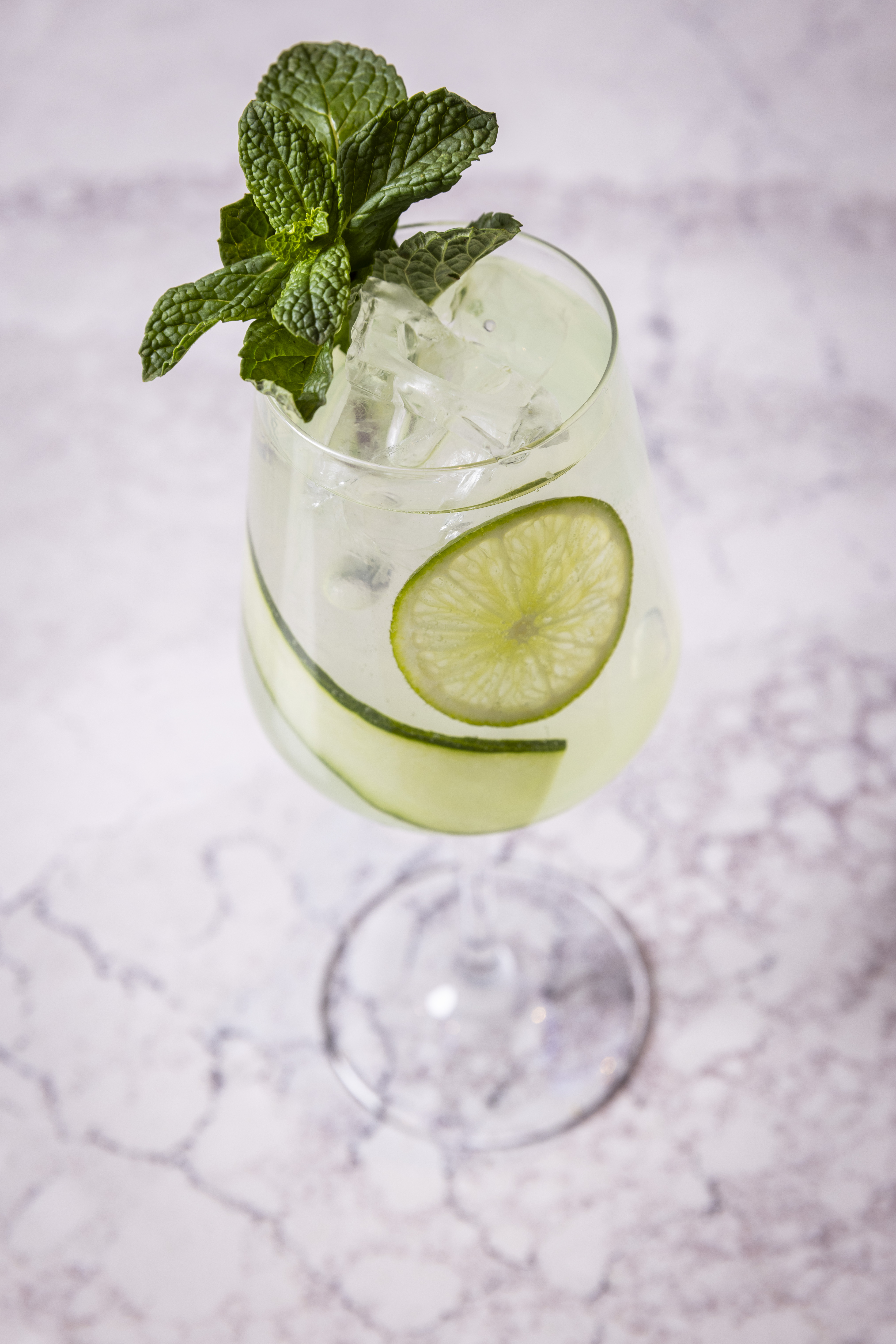 a close up to a drink