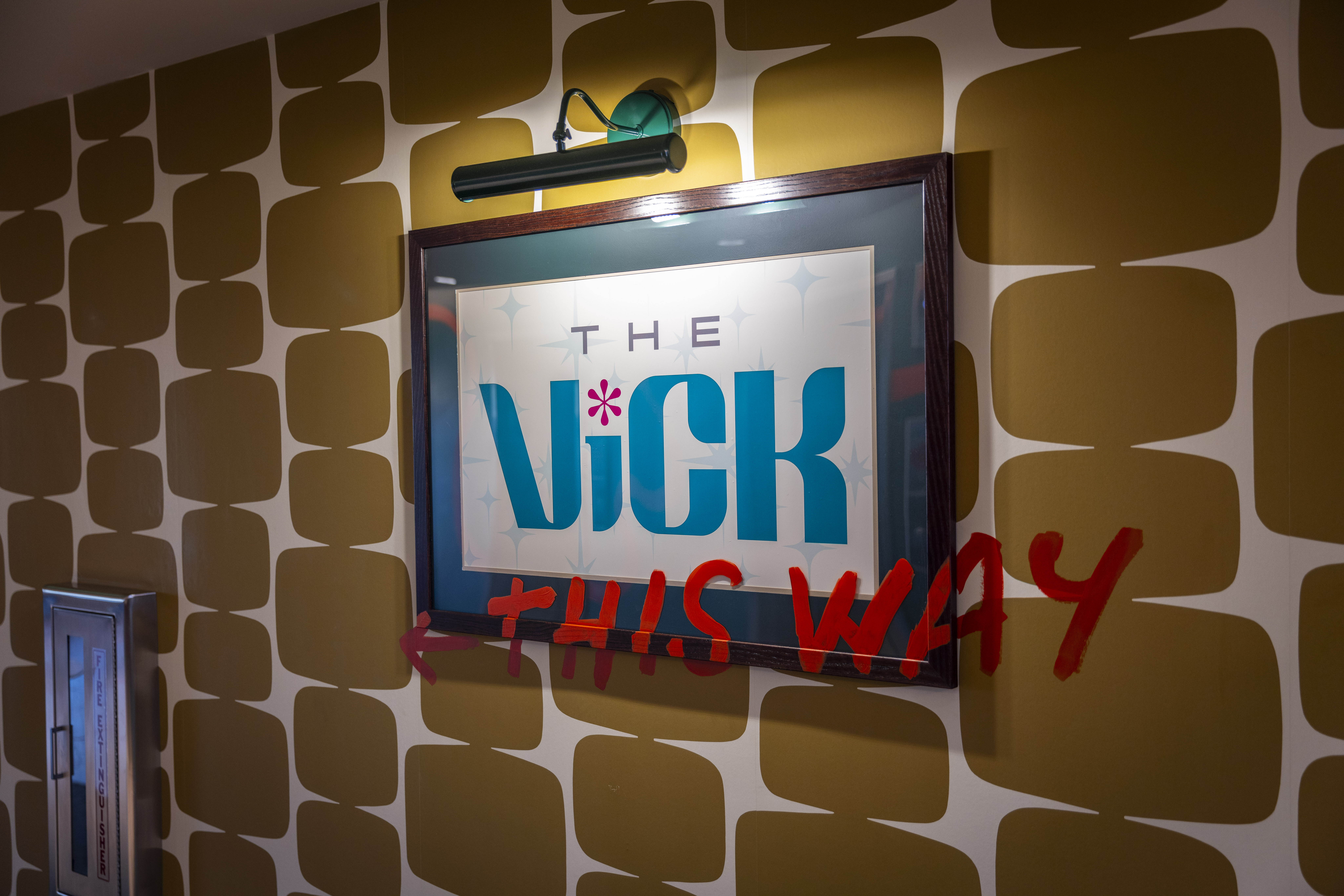 a close up at a sign