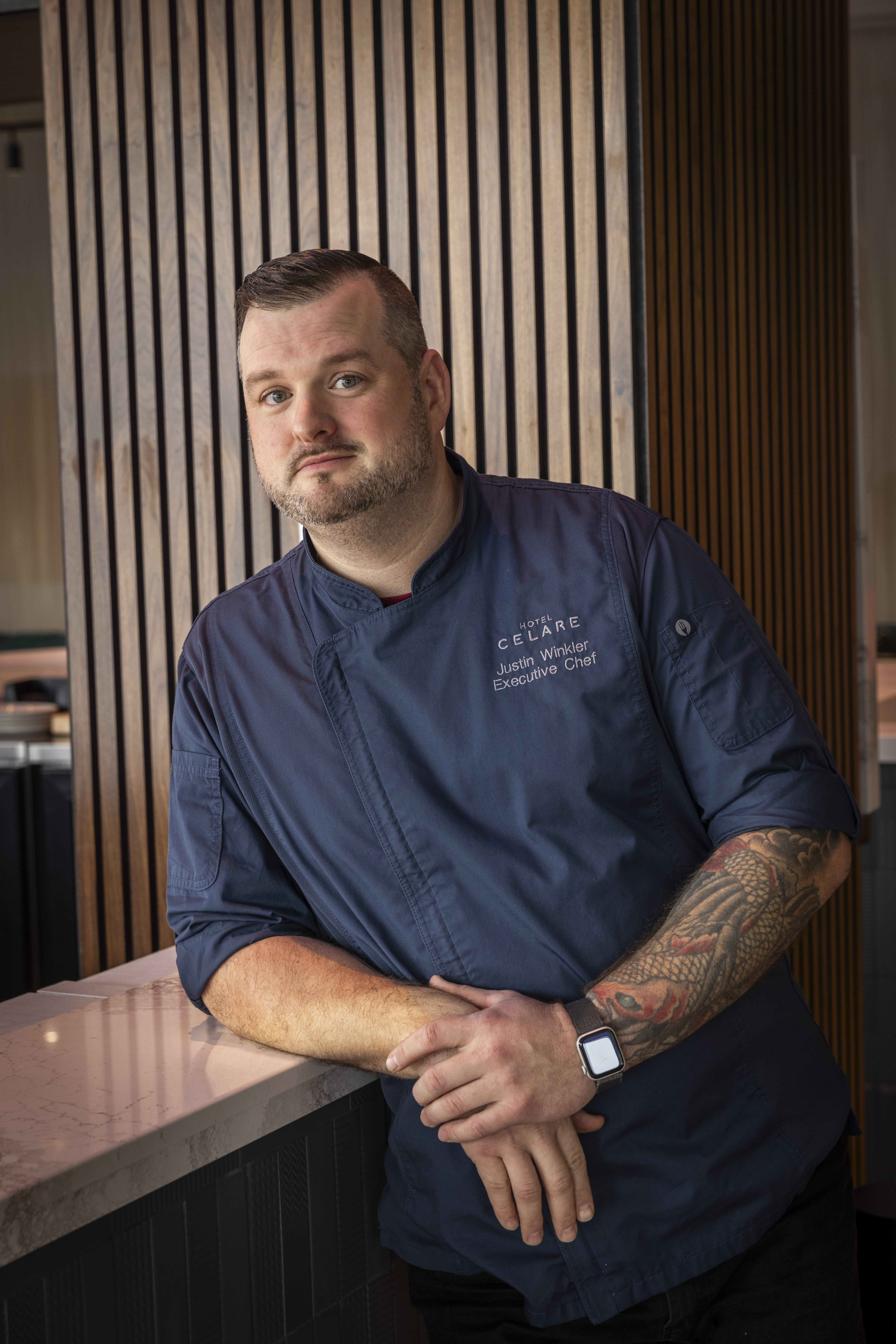 a portrait of Chef Justin Winkler