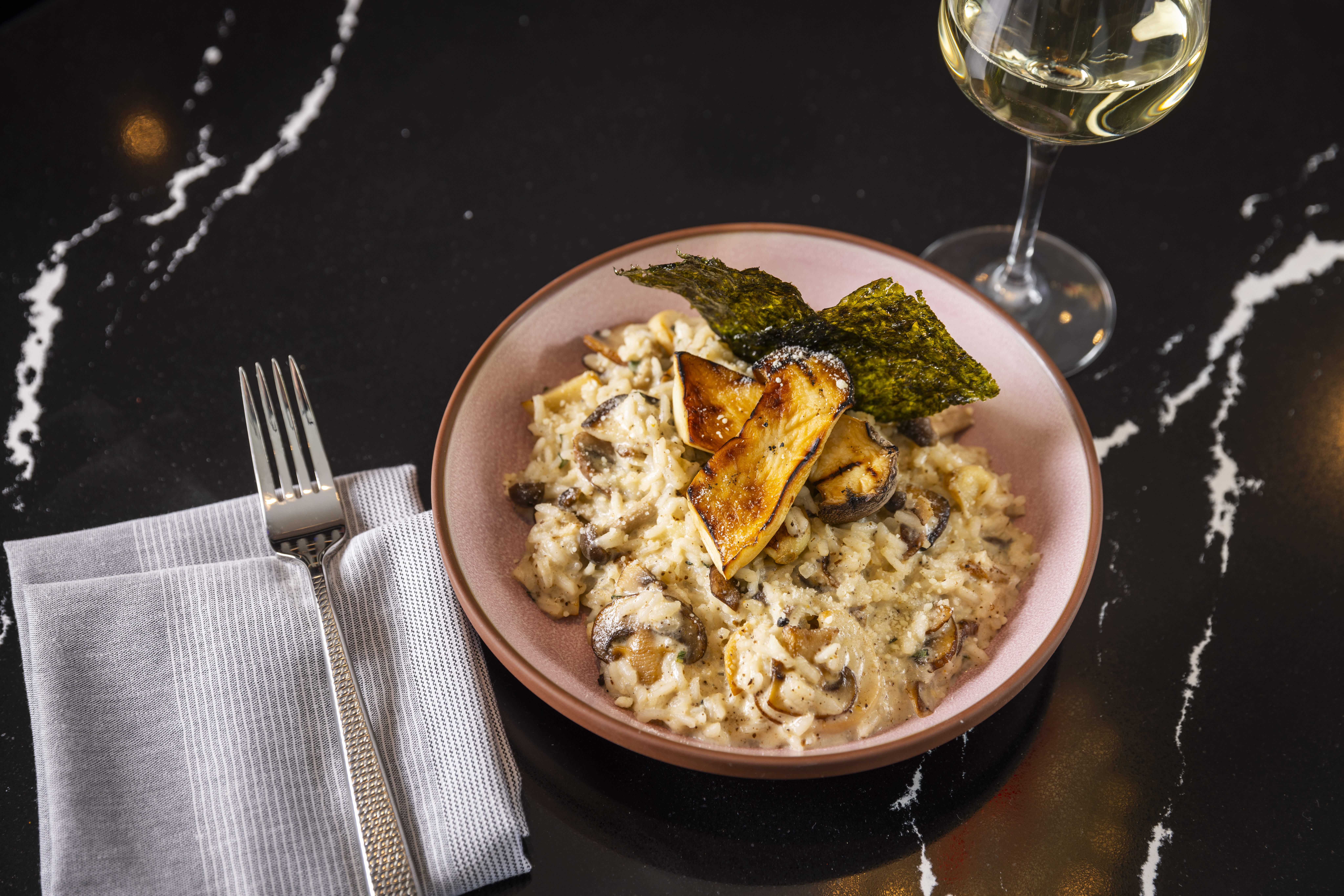 a close up to a plate