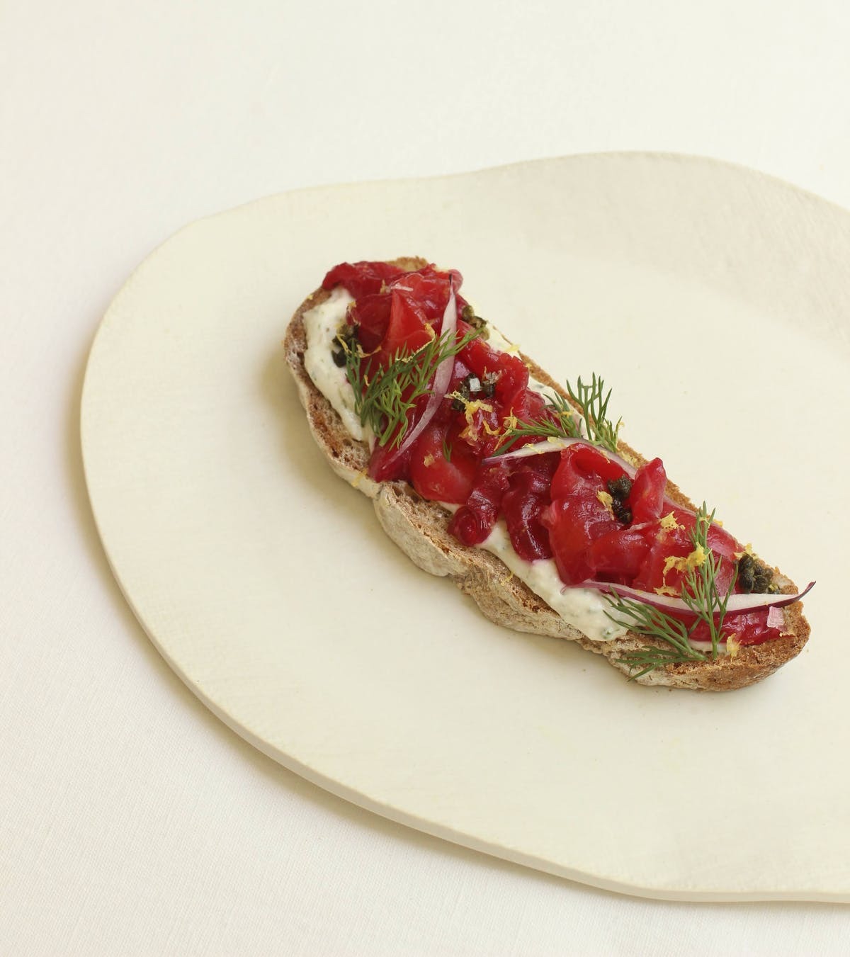 a plate of food on a table