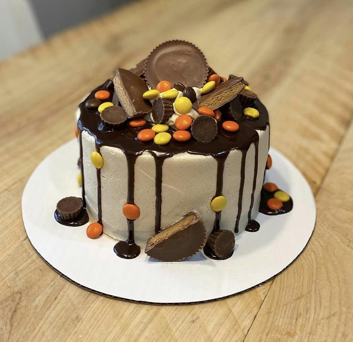 a plate of birthday cake on a table