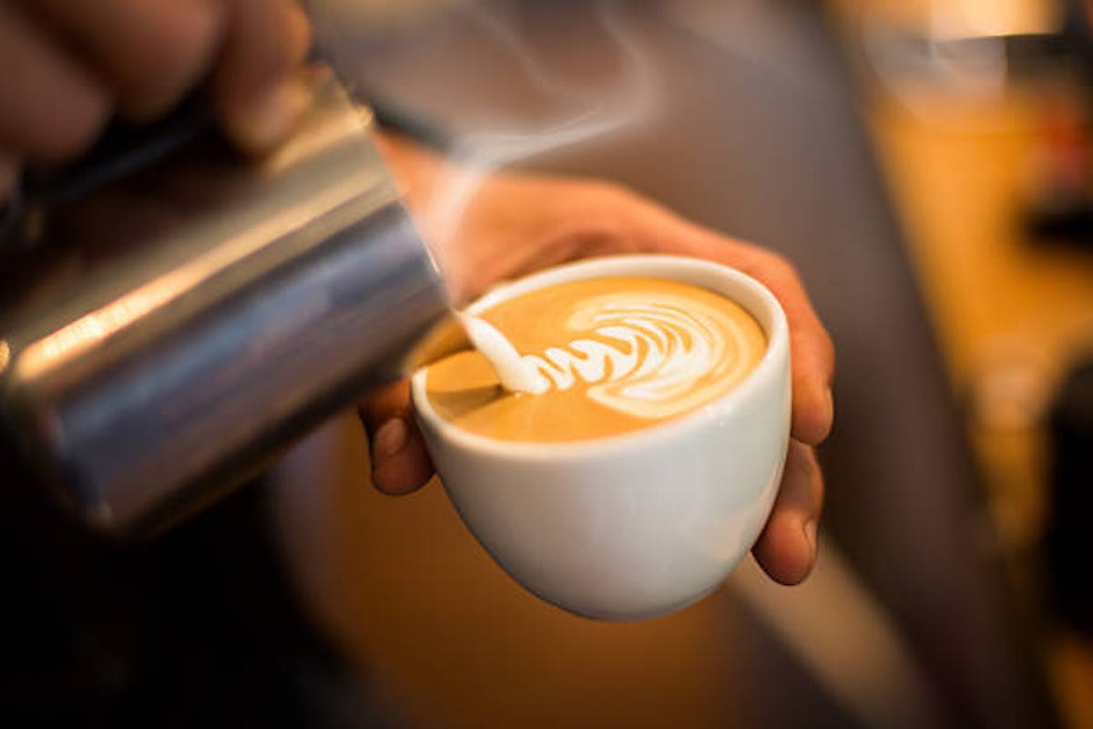 a close up of a coffee cup