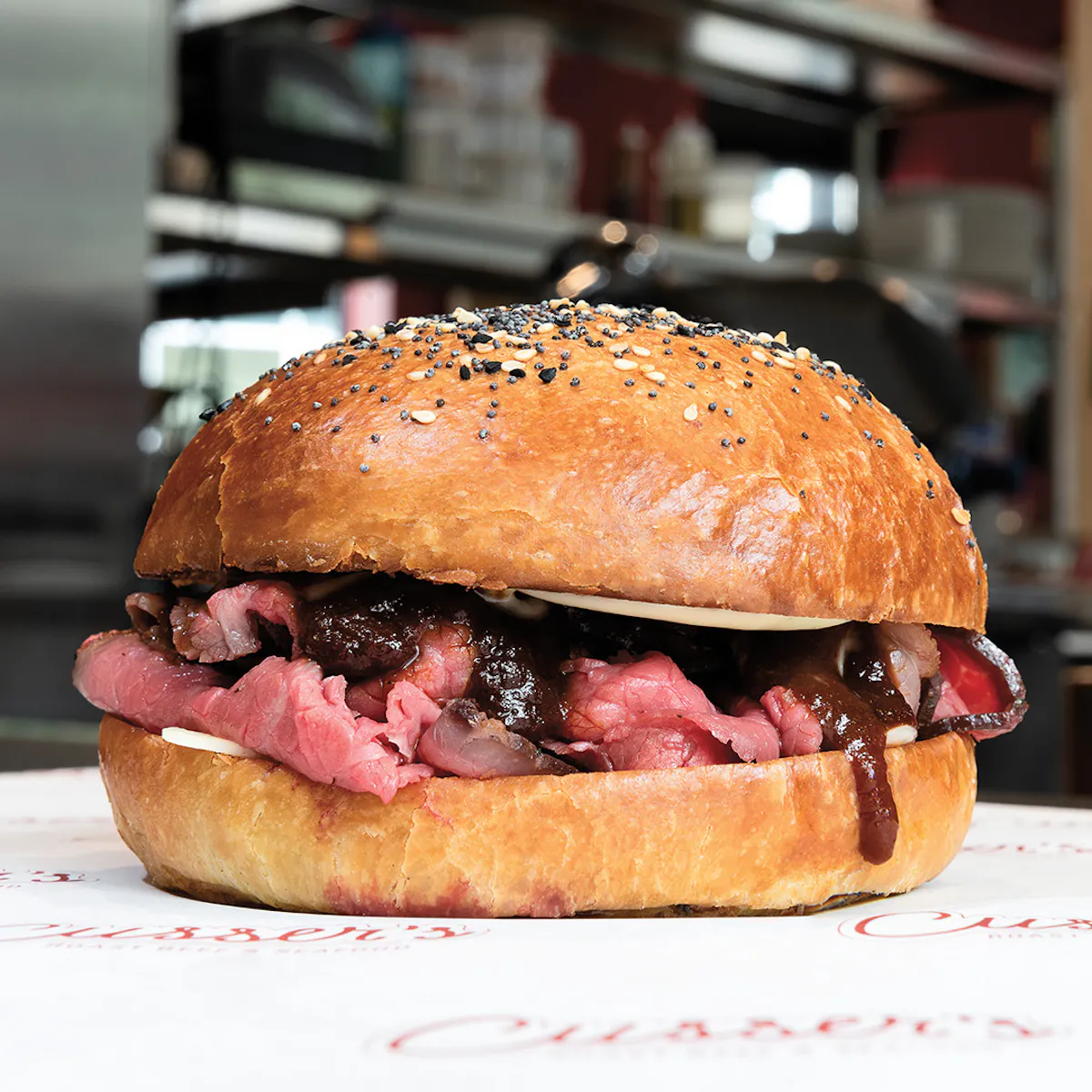 a burger