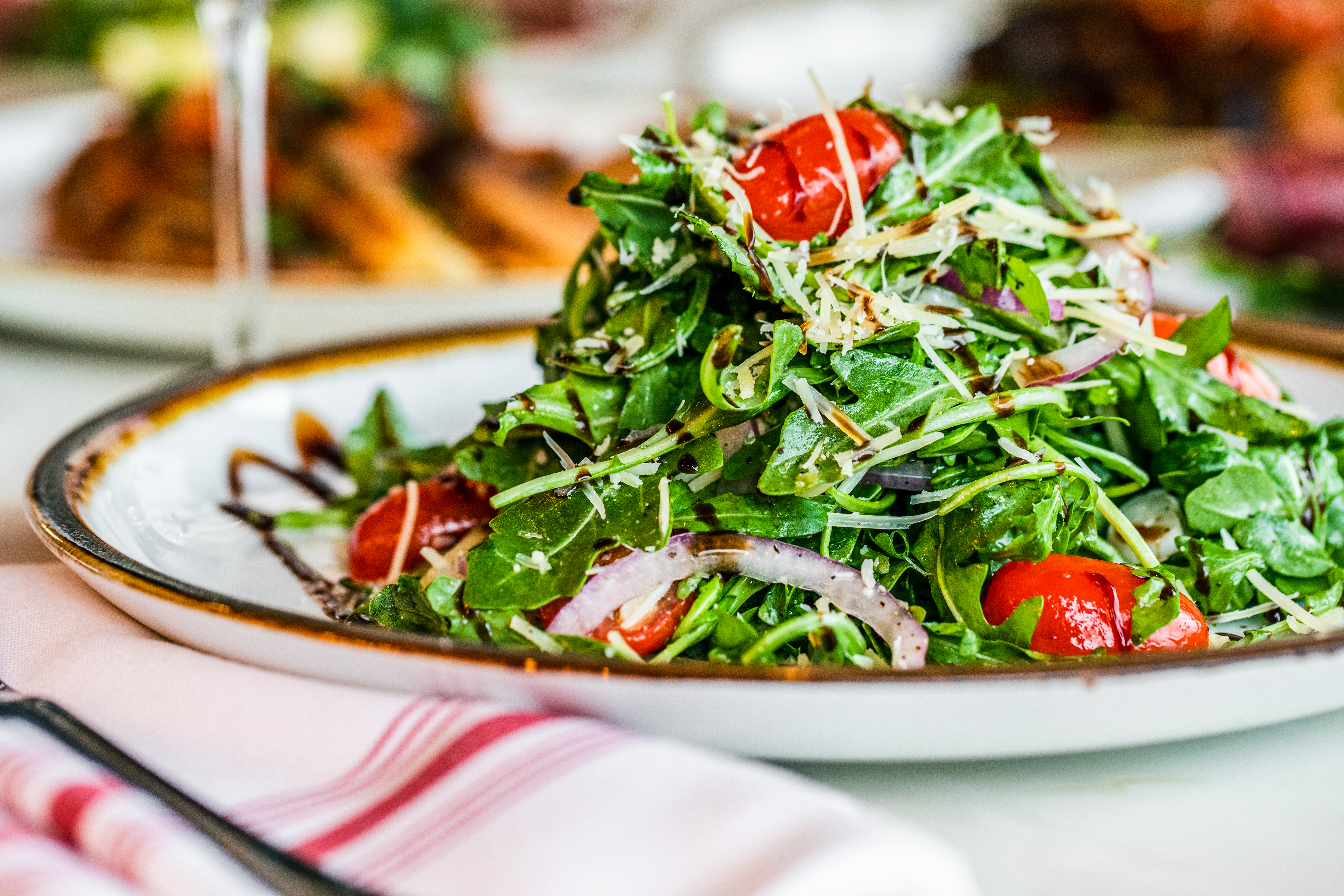 a plate of food on a table