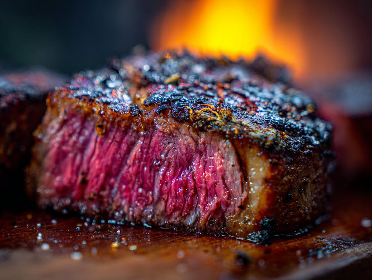 wood-fired steak, Tampa steakhouse, farm-to-table steak, Tomahawk ribeye Tampa